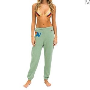 Aviator Nation Sage Sweatpants with Blue Logo